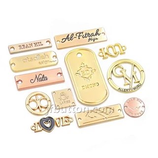 ہینڈ بیگ کے لئے میٹل لوگو پلیٹیں