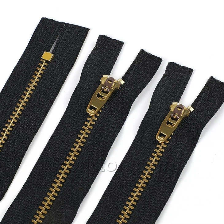 Black And Gold Zipper