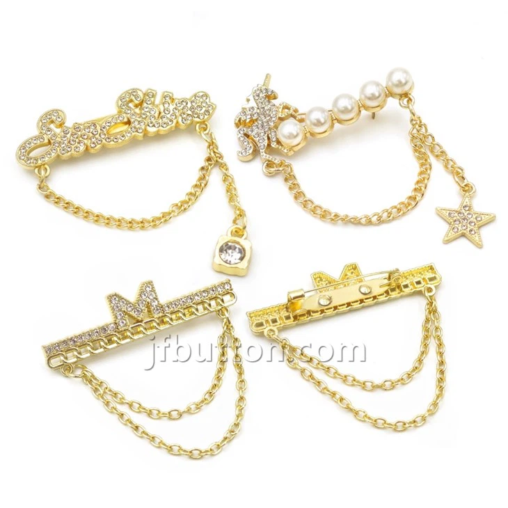 Mens Suit Chain Brooch suppliers