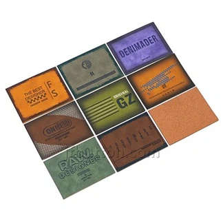 غلط چمڑے کے ہاتھ سے تیار کردہ لیبل