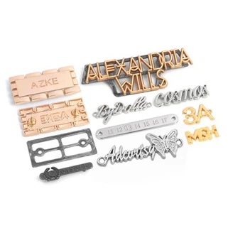 ہینڈبیگ لوگو پلیٹیں